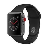 Watch S3 GPS + Cell Alum 38MM Sp Gry-Black Band
