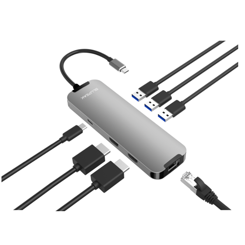 Blupeak USB-C to Multiport Adapter