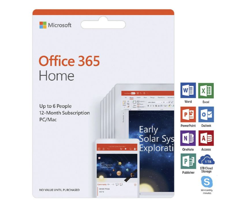 Office 365 Home Subscription for Mac or Windows