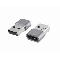 Astrotek USB-C to USB-A Type C Female to Type-A Male OTG Adapter 480Mhz For Laptop, Wall Chargers,Phone Sliver
