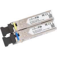 SFP (1.25G) bidirectional optical fibre module kit, 20Km, single mode