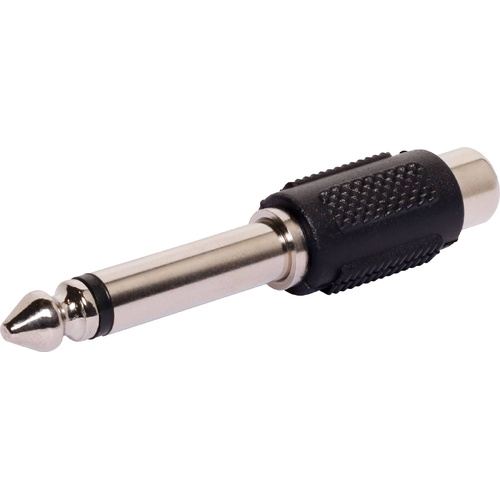 6.35mm Mono Plug to RCA Female Adapter