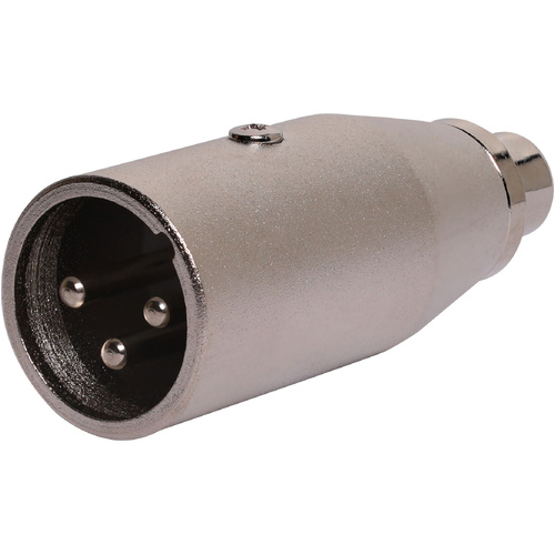 3 Pin XLR Male to RCA Socket Adapter