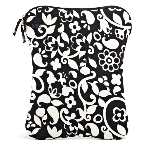 Built Laptop Sleeve 15-16" Black/White Flower Design